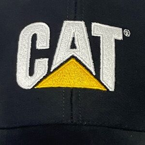 Cat Caterpillar Black and Yellow Logo Cap Men’s